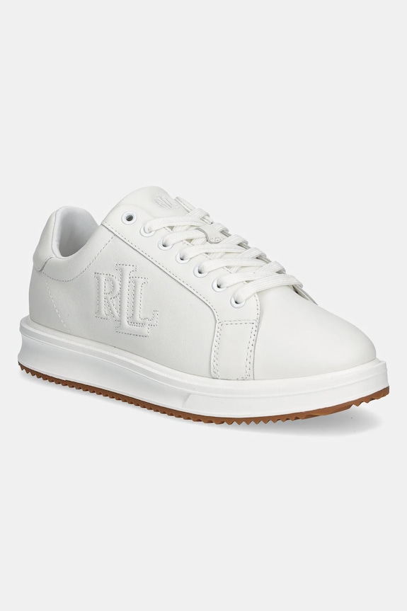 Lauren Ralph Lauren bőr sportcipő Ainsley lapos fehér 802959228001.100