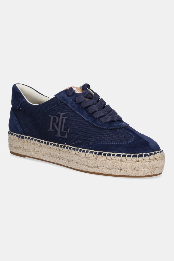 Lauren Ralph Lauren sneakersy Luize Snkr tekstylny granatowy 802959231001.410