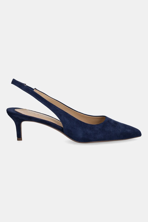 Lauren Ralph Lauren velúr magassarkú cipő Lolah II 802959263001.410 sötétkék SS26