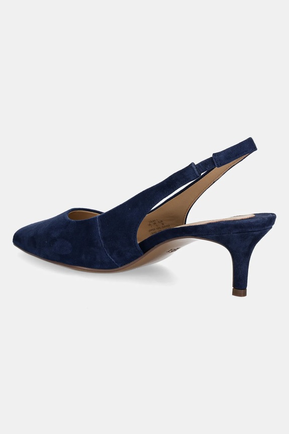 Cipők Lauren Ralph Lauren velúr magassarkú cipő Lolah II 802959263001.410 sötétkék