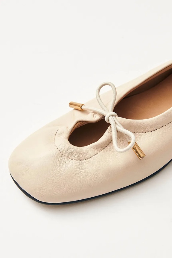 Obuwie Alohas baleriny skórzane Rosalind S100303.01 beżowy