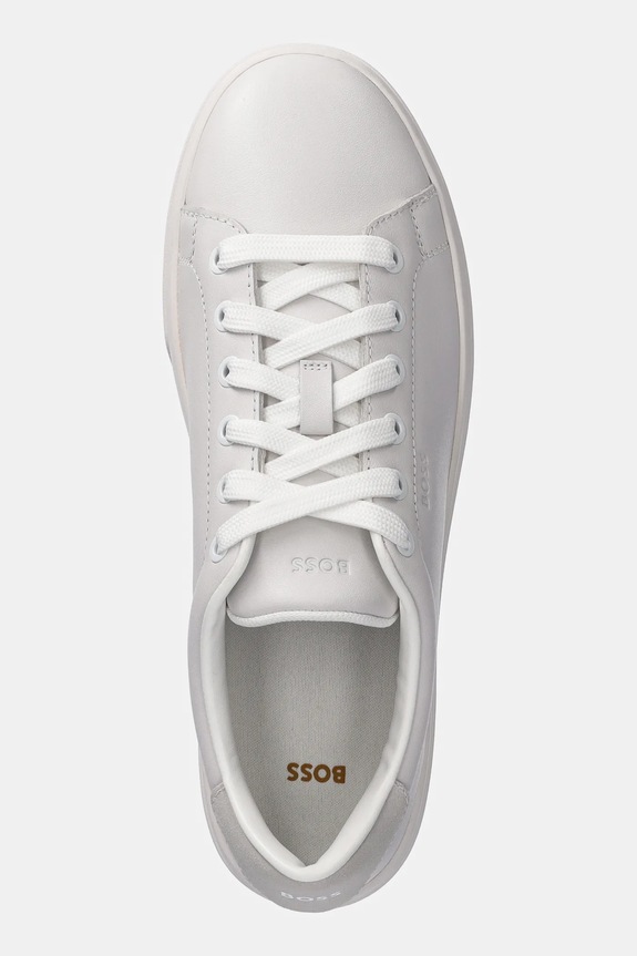 BOSS sneakersy skórzane Kieran biały 50536393.100