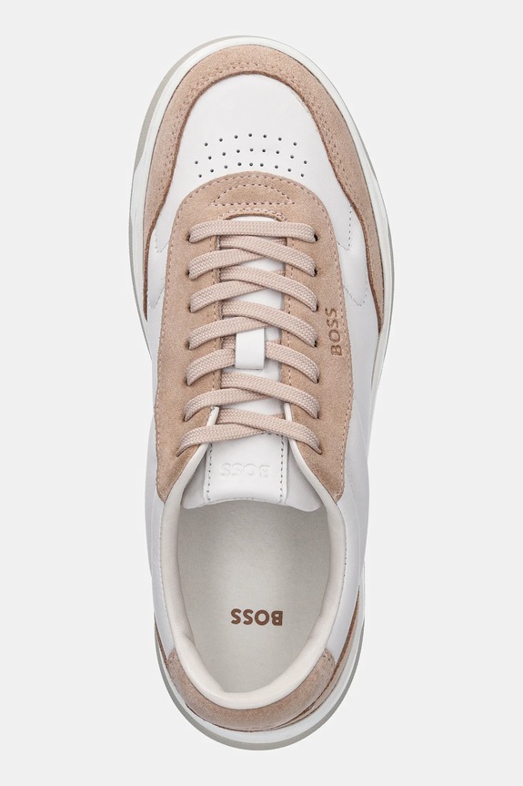 Kožne tenisice BOSS Baltimore bijela 50537894.116