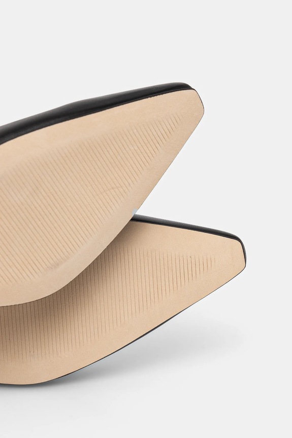 Kožne balerinke BOSS Charlieze 50536321.001 crna