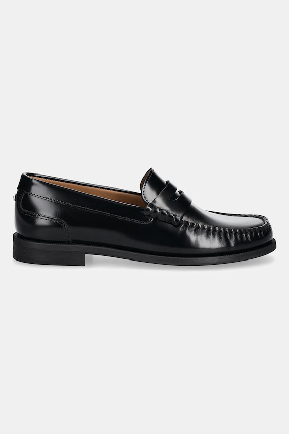 Kožené mokasíny BOSS Lycia 50536344.001 černá SS25