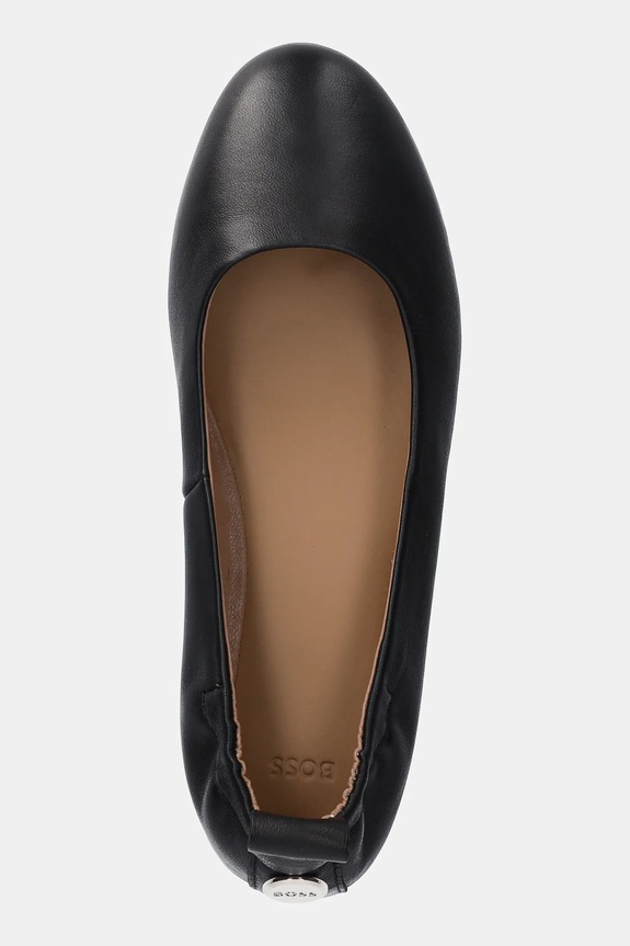 BOSS balerini de piele Dasy negru 50536560.001
