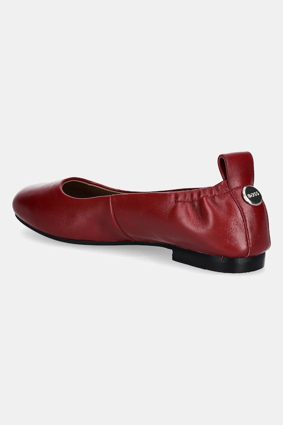 Obuv Kožené balerínky BOSS Dasy 50536560.608 burgundské