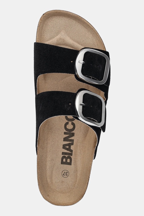 Παντόφλες σουέτ Bianco BIAMIAMI μαύρο 11201783