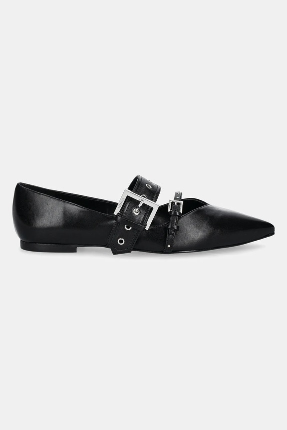 HUGO baleriny skórzane Maridia 50536400.001 czarny SS25