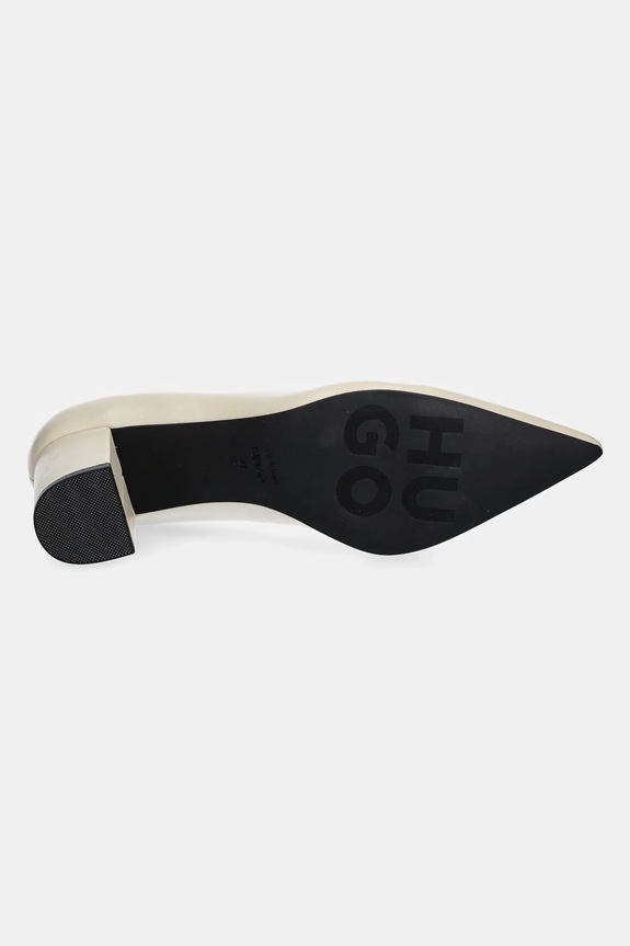 HUGO bőr flip-flop Devany 50536630.272 bézs