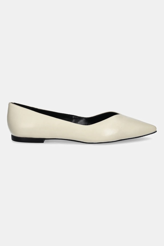 Кожаные балетки HUGO Maridia 50536651.272 бежевый SS25