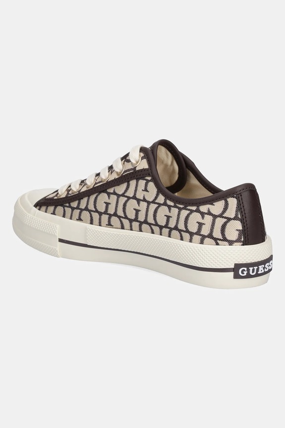 Încălțăminte Guess tenisi CAREY FLPCAR.FAL12.BROWN bej
