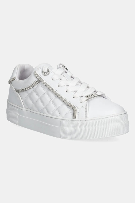 Guess sneakersy GRATEA imitacja skóry licowej biały FLPGRA.ELE12.WHITE