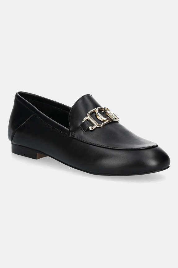 Kožené mokasíny Guess MARTYNAS usňová koža čierna FLPMAR.LEA14.BLACK