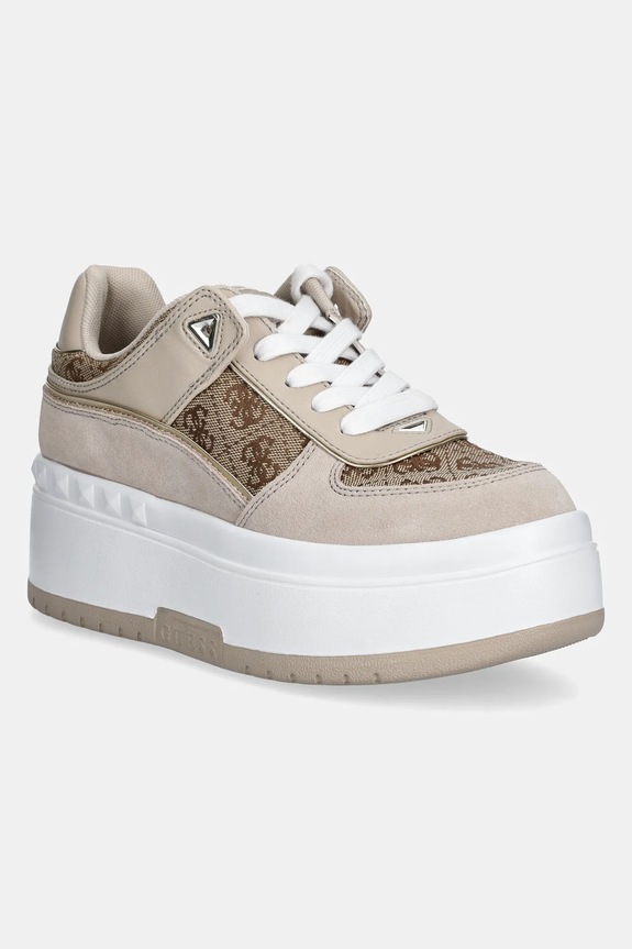 Sneakers Guess RIDGEE2 συνθετικό μπεζ FLPR2D.FAL12.BEIBR