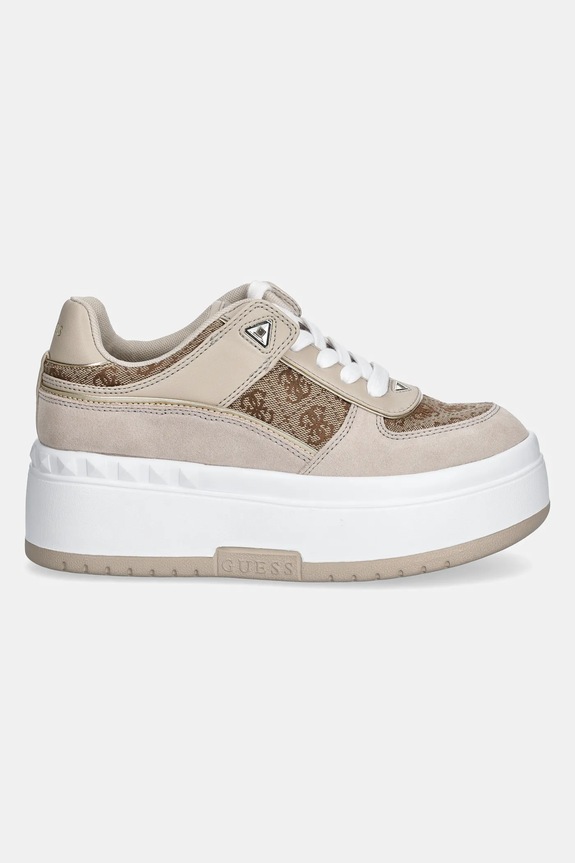 Sneakers Guess RIDGEE2 FLPR2D.FAL12.BEIBR μπεζ SS25