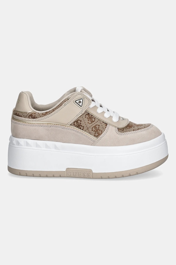 Sneakers Guess RIDGEE2 FLPR2D.FAL12.BEIBR μπεζ SS25