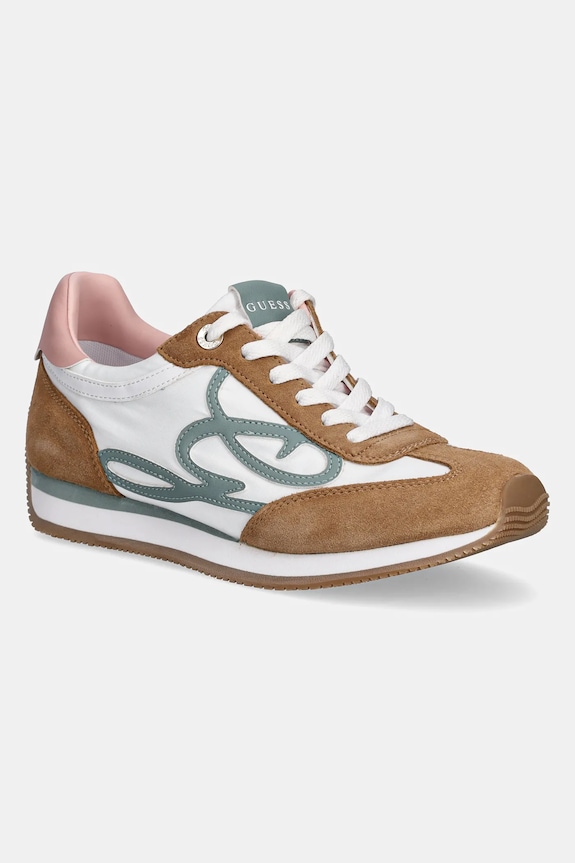 Sneakers Guess SKROLL συνθετικό καφέ FLPSKR.SUE12.PINK