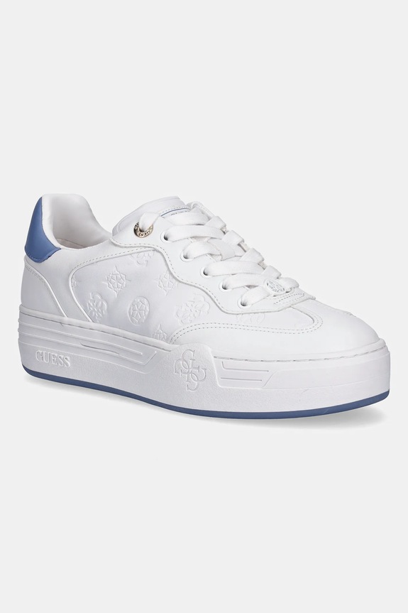 Guess sneakers SWOLE tessile bianco FLPSWO.FAL12.WHBLU