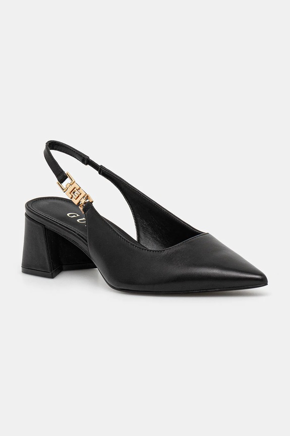Guess pumps ZABELA3 gros negru FLPZA3.LEA05.BLACK