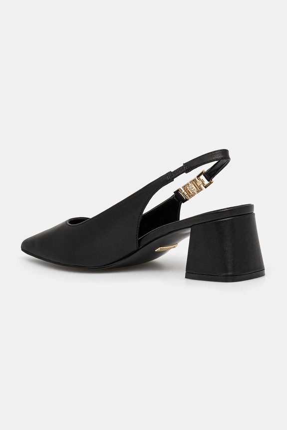 Încălțăminte Guess pumps ZABELA3 FLPZA3.LEA05.BLACK negru