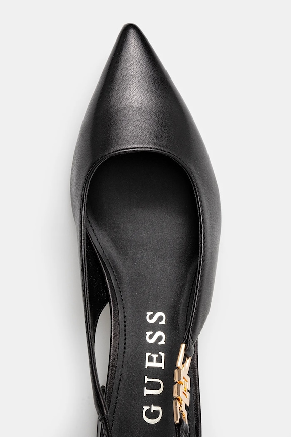 Guess pumps ZABELA3 negru FLPZA3.LEA05.BLACK