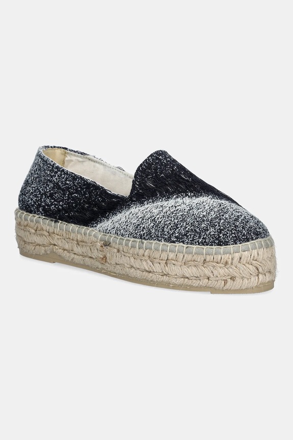 Espadrilky Manebi Double Sole Espadrilles platforma modrá H.4.7.D0