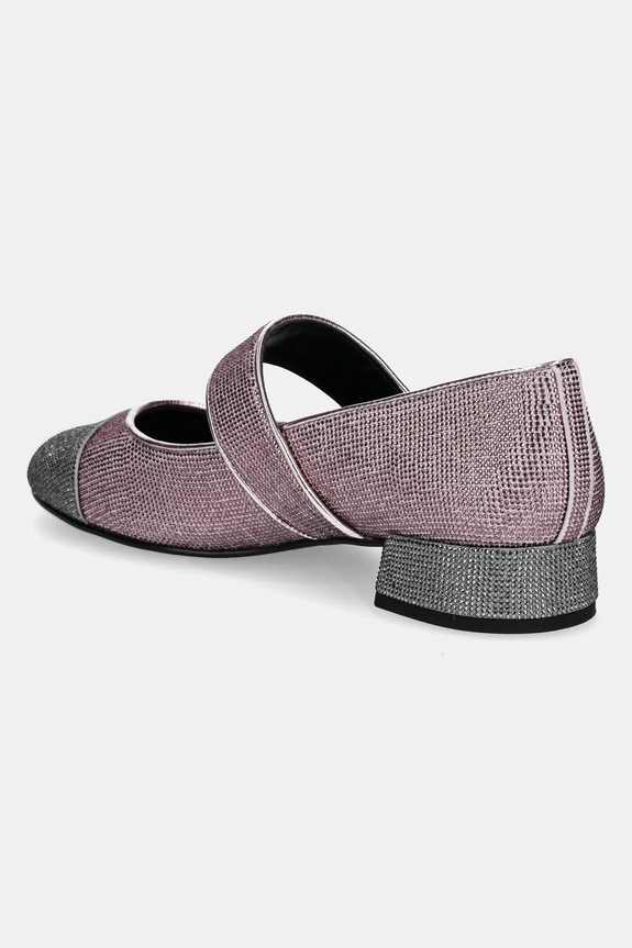 Obuv Semišové lodičky Tory Burch Cap-Toe Mary Jane Pave Heel Ballet 162495.500 ružová