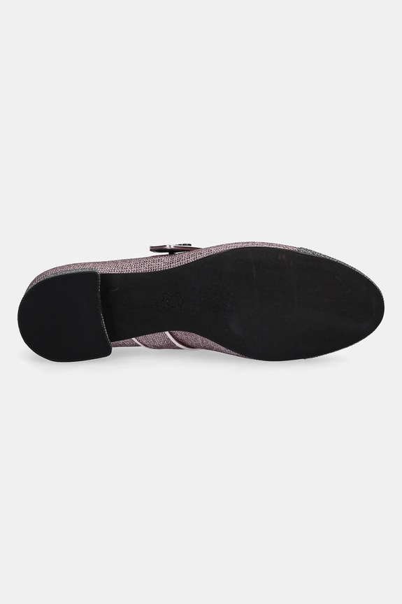 Semišové lodičky Tory Burch Cap-Toe Mary Jane Pave Heel Ballet 162495.500 ružová