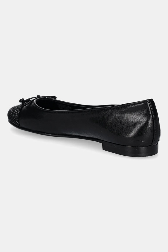 Obuv Kožené balerínky Tory Burch Cap-Toe Pave Ballet 166214.004 čierna