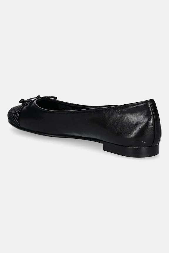 Obuv Kožené balerínky Tory Burch Cap-Toe Pave Ballet 166214.004 čierna