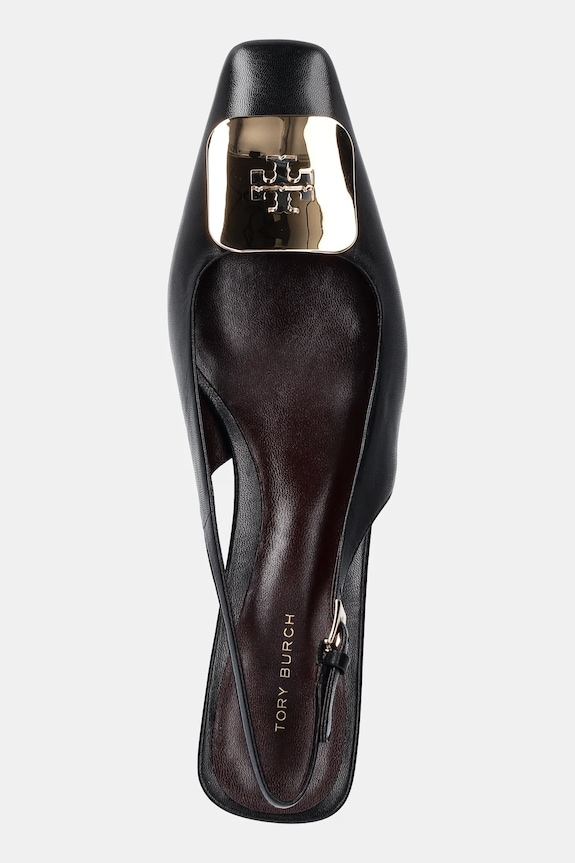 Kožne salonke Tory Burch Georgia Slingback crna 156479.006