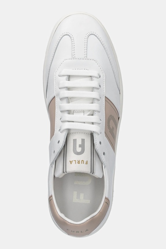Furla sneakersy skórzane Twist Lace-Up Sneaker biały YJ18FTW.BX3724.3742S