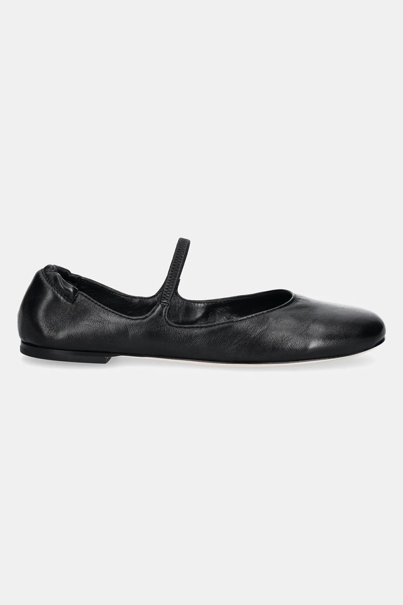 AGL baleriny skórzane Iris D834075PCSOFTY0000 czarny SS25
