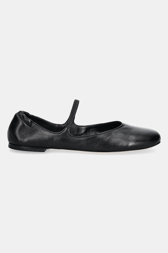AGL baleriny skórzane Iris D834075PCSOFTY0000 czarny SS25