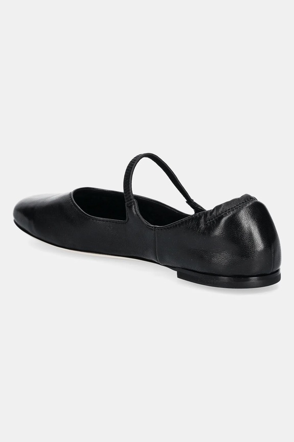 Obuwie AGL baleriny skórzane Iris D834075PCSOFTY0000 czarny