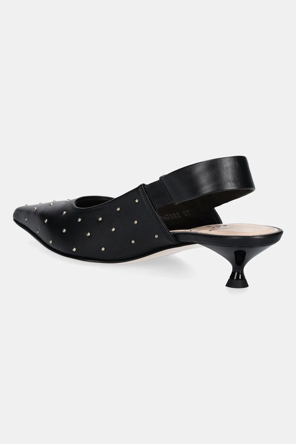 Obuv Kožené lodičky AGL Lenor S Studs D167022PCKS0573656 čierna