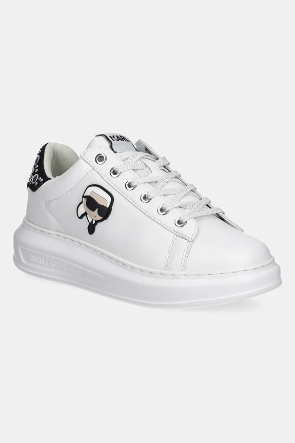 Kožené tenisky Karl Lagerfeld KAPRI NFT Planet friendly bílá KL62529M.01S