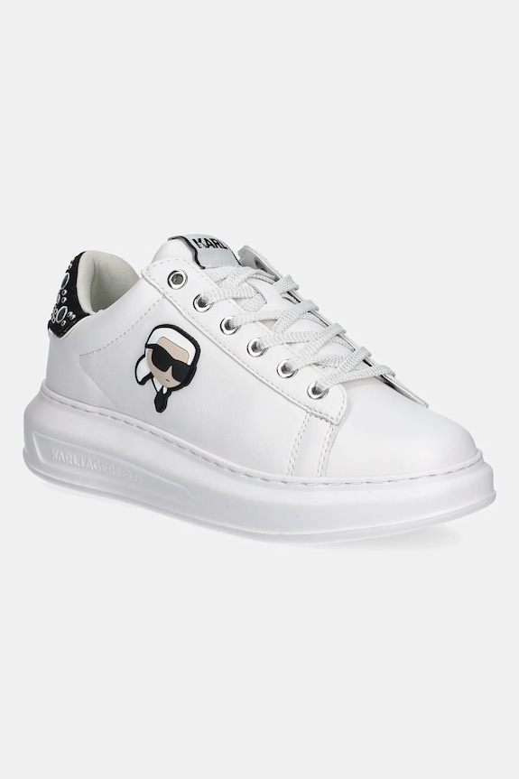Kožené tenisky Karl Lagerfeld KAPRI NFT Planet friendly bílá KL62529M.01S