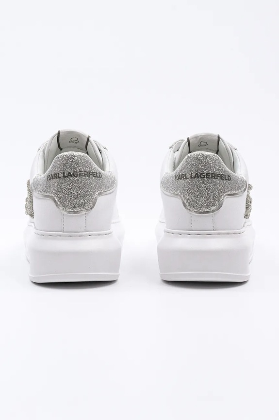 Scarpe Karl Lagerfeld sneakers in pelle KAPRI KL62511G.01S bianco