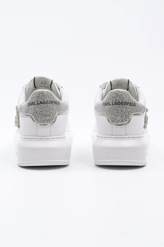 Scarpe Karl Lagerfeld sneakers in pelle KAPRI KL62511G.01S bianco