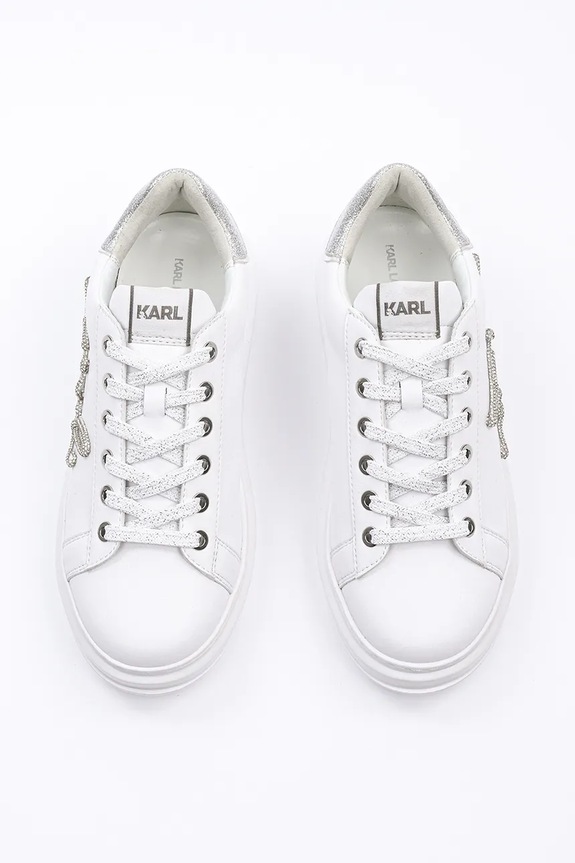 Karl Lagerfeld sneakers in pelle KAPRI KL62511G.01S bianco