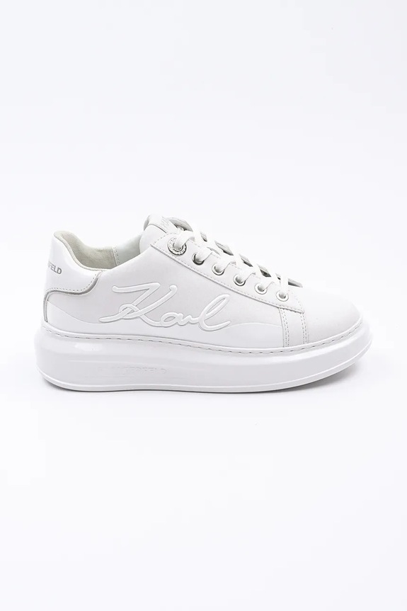 Karl Lagerfeld sneakers in pelle KAPRI platform bianco KL62548F.01W