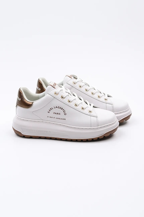 Kožené tenisky Karl Lagerfeld KAPRI LUG KL67538M.01Z bílá SS25