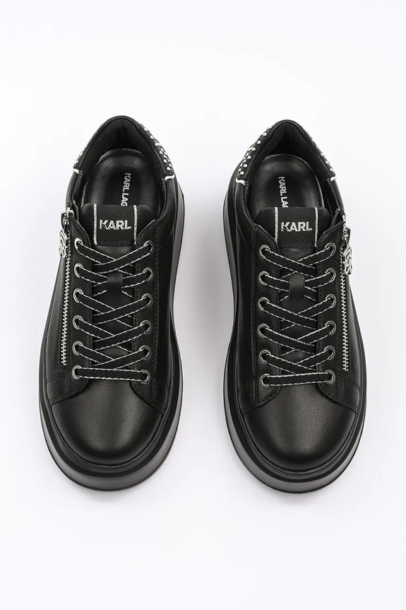 Obuwie Karl Lagerfeld sneakersy skórzane ANAKAPRI KL63527.00X czarny