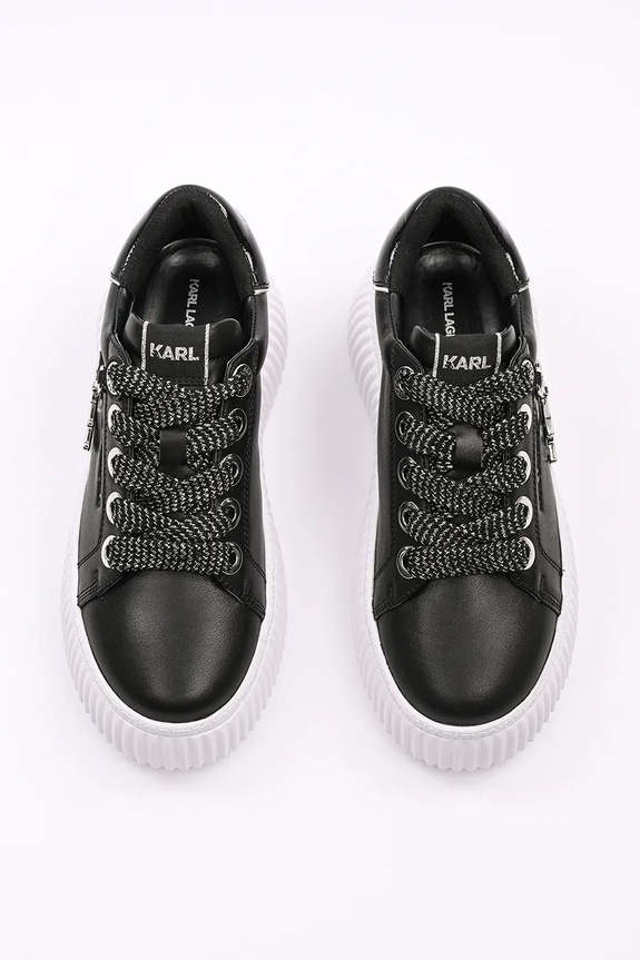 Obuwie Karl Lagerfeld sneakersy skórzane KREEPER LO KL42376A.000 czarny