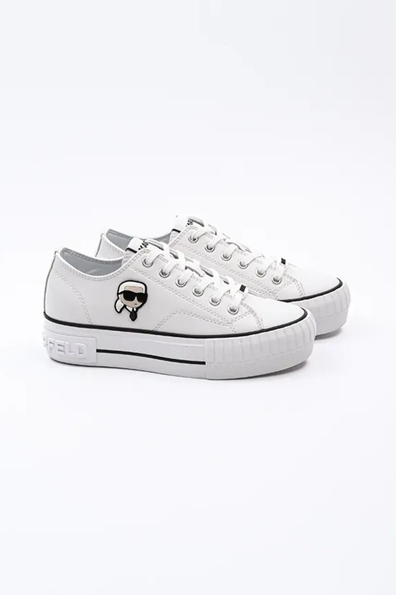 Kožené tenisky Karl Lagerfeld KAMPUS MAX NFT KL60425T.011 bílá SS25