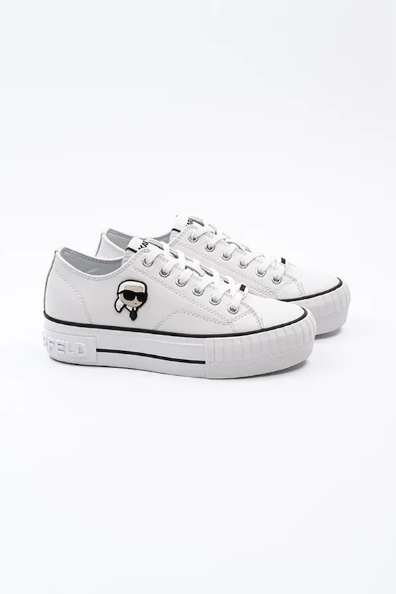 Kožené tenisky Karl Lagerfeld KAMPUS MAX NFT KL60425T.011 bílá SS25