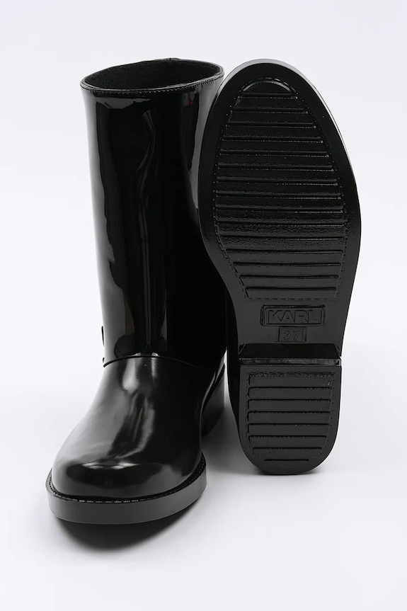 Gumene čizme Karl Lagerfeld KALOSH KL47064S.V00 crna