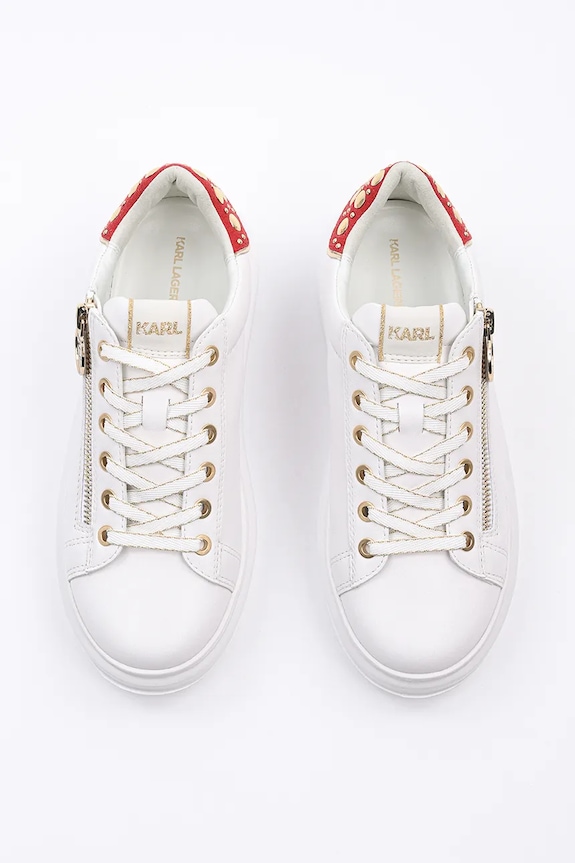 Karl Lagerfeld sneakersy skórzane KAPRI KL62527F.01G biały
